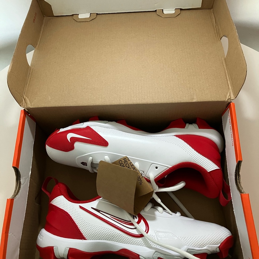Kids Red and White Athletic Shoes